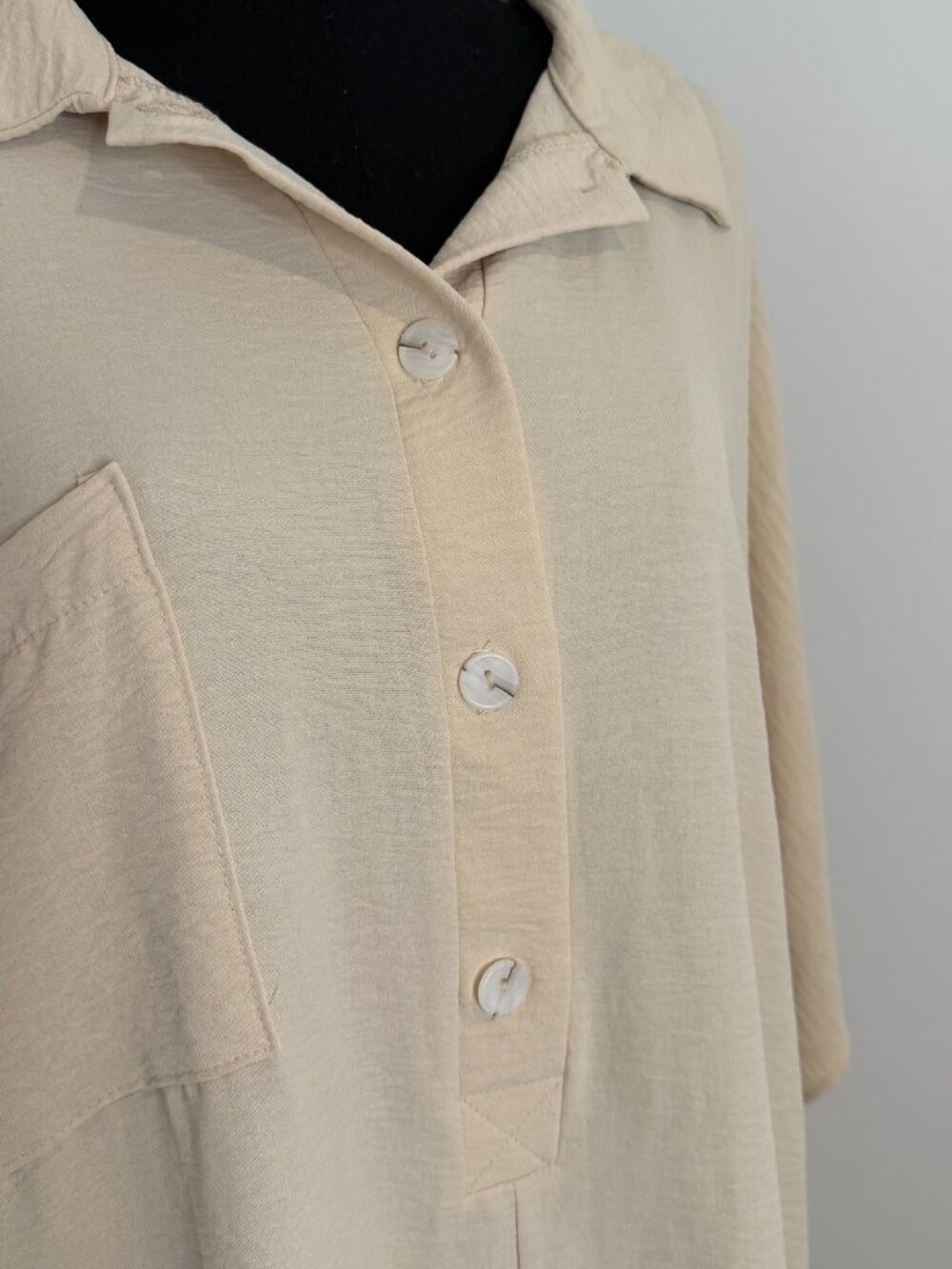 BUCKET LIST Cream Loose Fit Romper - Picture 6 of 10